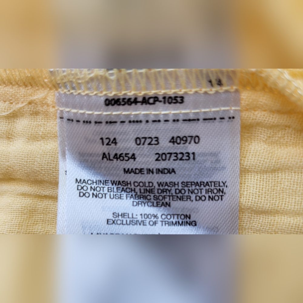 COLUMBIA Women's Holly Hideaway Breezy Short Sleeve Top - Size M - Yellow (NWT) - Picture 11 of 13